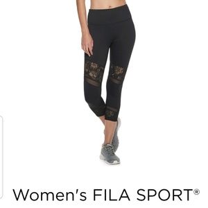Fila sport mesh and jacquard capris NWT